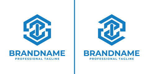 Letters SZI and ZZI Hexagon Logo, for SZI, SZI, ZIS, ZSI, ISZ, ISZ, ZZI, ZZI, ZIZ, ZZI, ISZ, ISZ initials