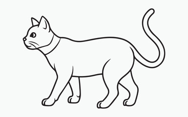 cat line art