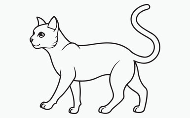 cat line art