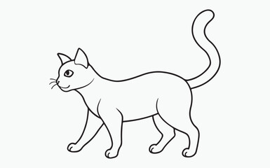cat line art