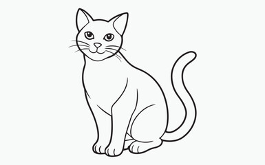 cat line art