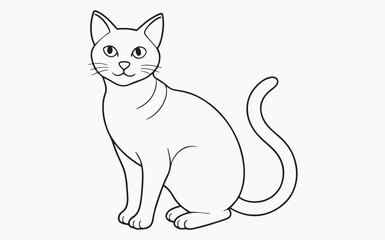 cat line art