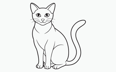 cat line art