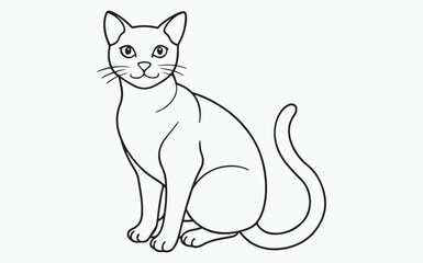 cat line art
