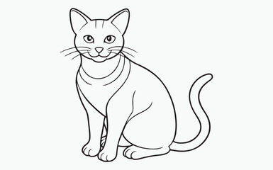 cat line art