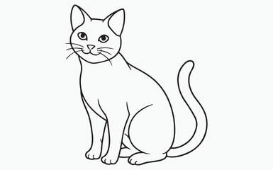 cat line art