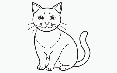 cat line art