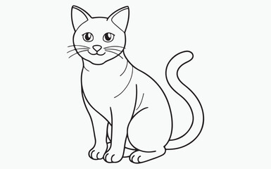 cat line art