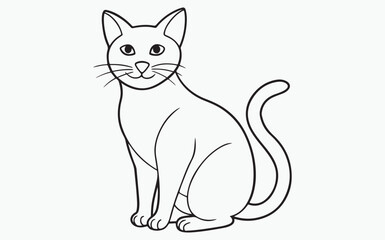 cat line art