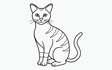 cat line art