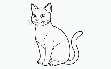 cat line art