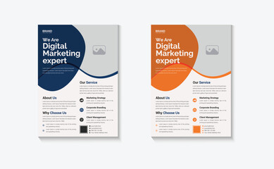 Creative corporate business flyer template design Pro, Corporate Flyer set Free, marketing, business proposal, promotion, advertise, publication, cover page. digital marketing agency flyer design