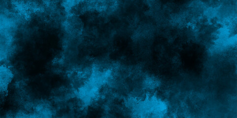 Splash acrylic colorful blue grunge texture background, grunge stained blue paper texture close up, abstract blue watercolor painting textured on black grunge paper.	