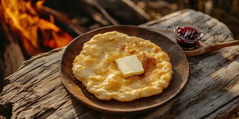 Traditional bannock fry bread 
