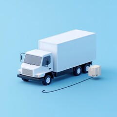 Delivery truck with package.