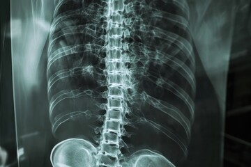 An X-Ray image of digestive system 