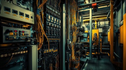 Facility maintenance highlighting electrical wiring, equipment repairs, and technician expertise.