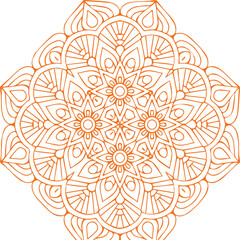 Beautiful flower art and mandala vector design