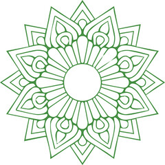 Beautiful flower art and mandala vector design