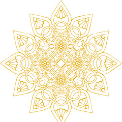 Beautiful flower art and mandala vector design