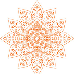 Beautiful flower art and mandala vector design