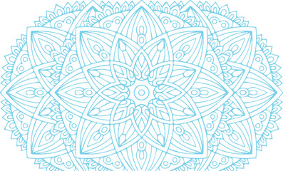 Beautiful flower art and mandala vector design