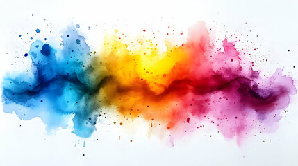 Obraz premium Watercolor Paints Blend Colors Beautifully and Vibrantly