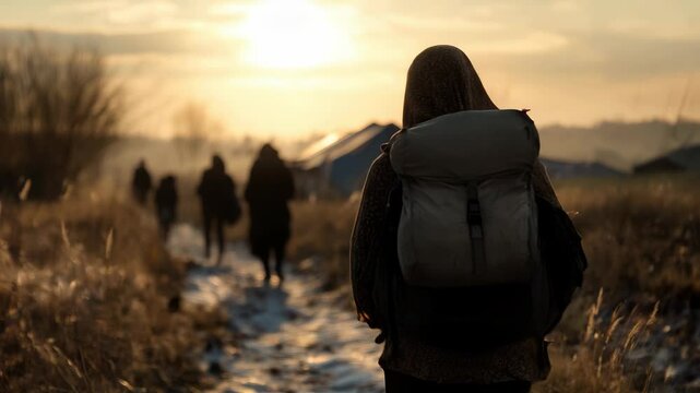 Refugee experience video: forced migration, seeking safety, survival stories, rebuilding hope, humanitarian efforts, lost homes, cultural adaptation, emotional impact, resilience in adversity.