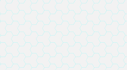 Hexagonal pattern background vector design | Geometric shape vector design with line | Multi shape seamless background design with sky color angular shape