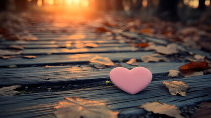Fototapeta premium Valentines Day. Romantic symbols of love.