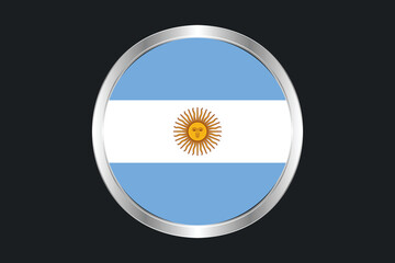 Argentina flag sign, Argentina flag vector graphic, Argentina country flag is a symbol of freedom, National Argentina flag, vector illustration
