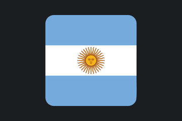 Argentina flag sign, Argentina flag vector graphic, Argentina country flag is a symbol of freedom, National Argentina flag, vector illustration
