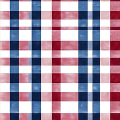 Navy and Burgundy Chequered Seamless Picnic Tablecloth Design