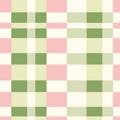 Fototapeta premium Seamless Pastel Pink and Green Gingham Pattern for Background Use