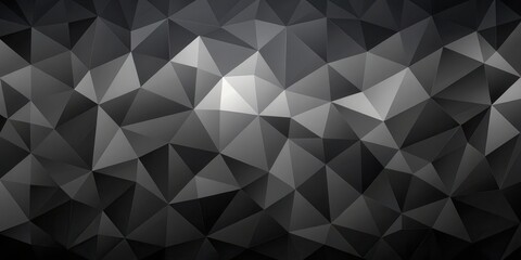 Fototapeta premium Abstract Dark Gray Triangular Geometric Pattern Background Texture for Modern Design Projects