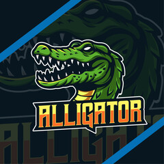 Esport logo aligator head