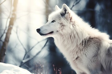 Obraz premium region wolf canis lupus