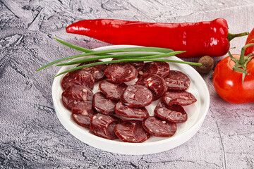 Wild Bear meat homemade sausages
