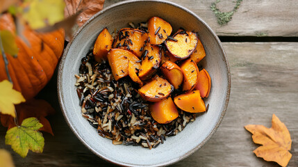 Warm Apple Cinnamon Oatmeal with Natural Sunlight