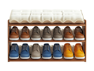 Expandable Shoe Rack with Dust Cover for Space Saving Organization