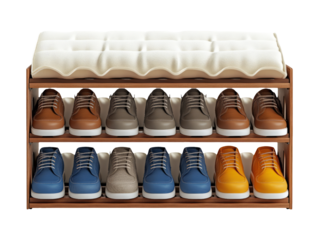 Expandable Shoe Rack with Dust Cover for Space Saving Organization