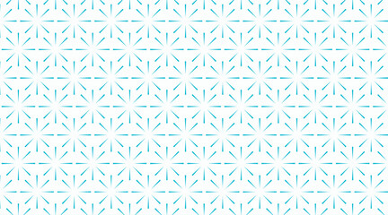 Fototapeta premium Pattern design with geometric vector shape | Floral shape pattern design with line that also make circle with sky color