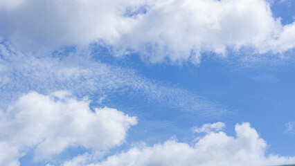Summer blue sky cloud gradient light white background. Beauty cloud