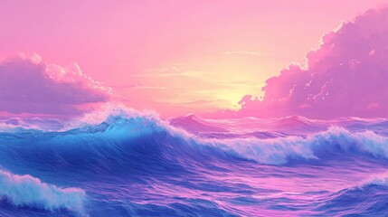 Obraz premium sunset in sea