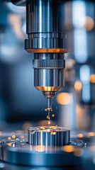 detailed close up of medical device being calibrated, showcasing precision