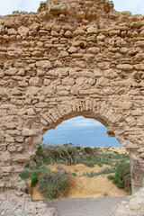 Ruin of the Sultan's palace near the town of Essaouira in Morocco
