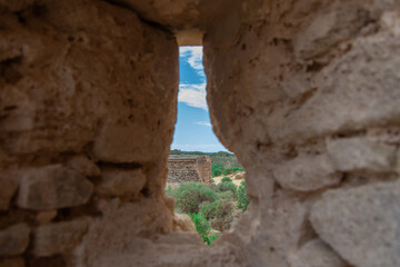 Ruin of the Sultan's palace near the town of Essaouira in Morocco
