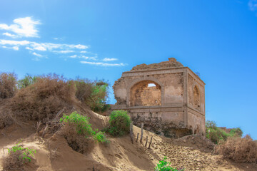 Ruin of the Sultan's palace near the town of Essaouira in Morocco
