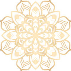 Gold Ornamental Mandala Design
