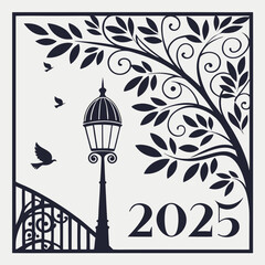 Naklejka premium happy new year